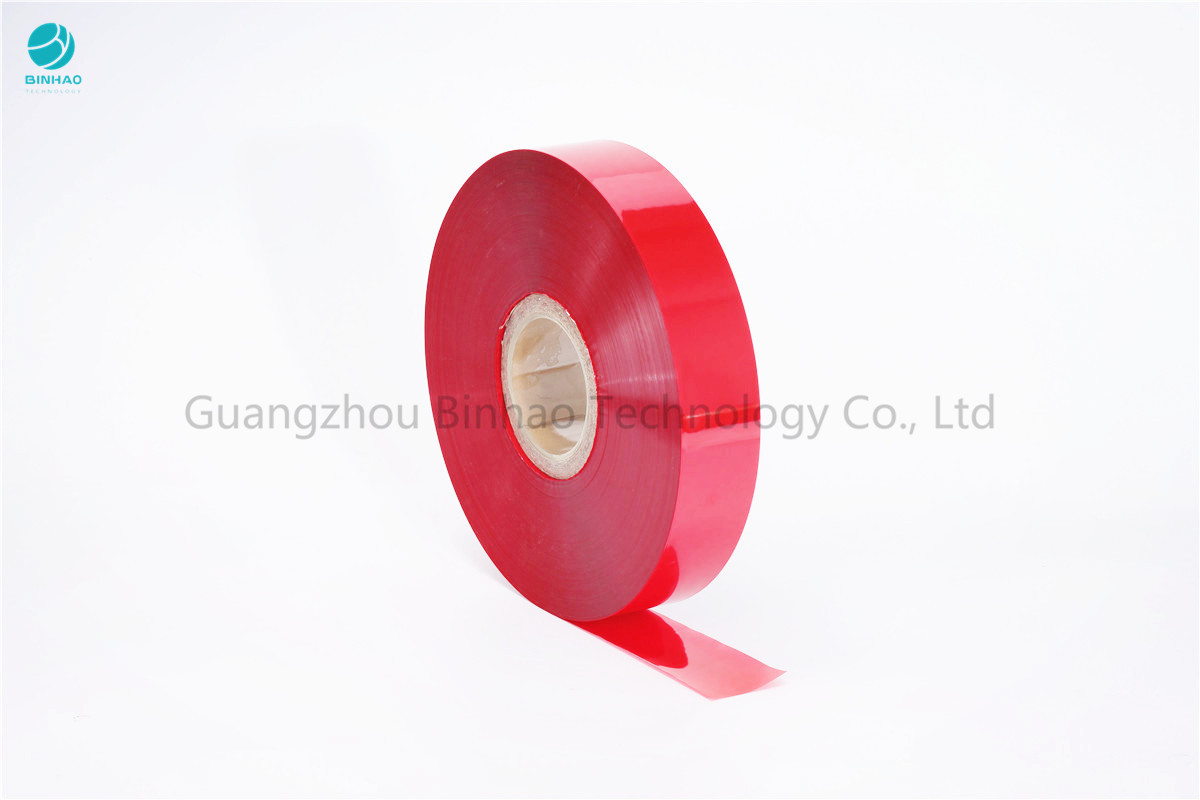 30mm Width Red Cheese Packaging Tear Strip Tape In PET Film No Glue Food Grade