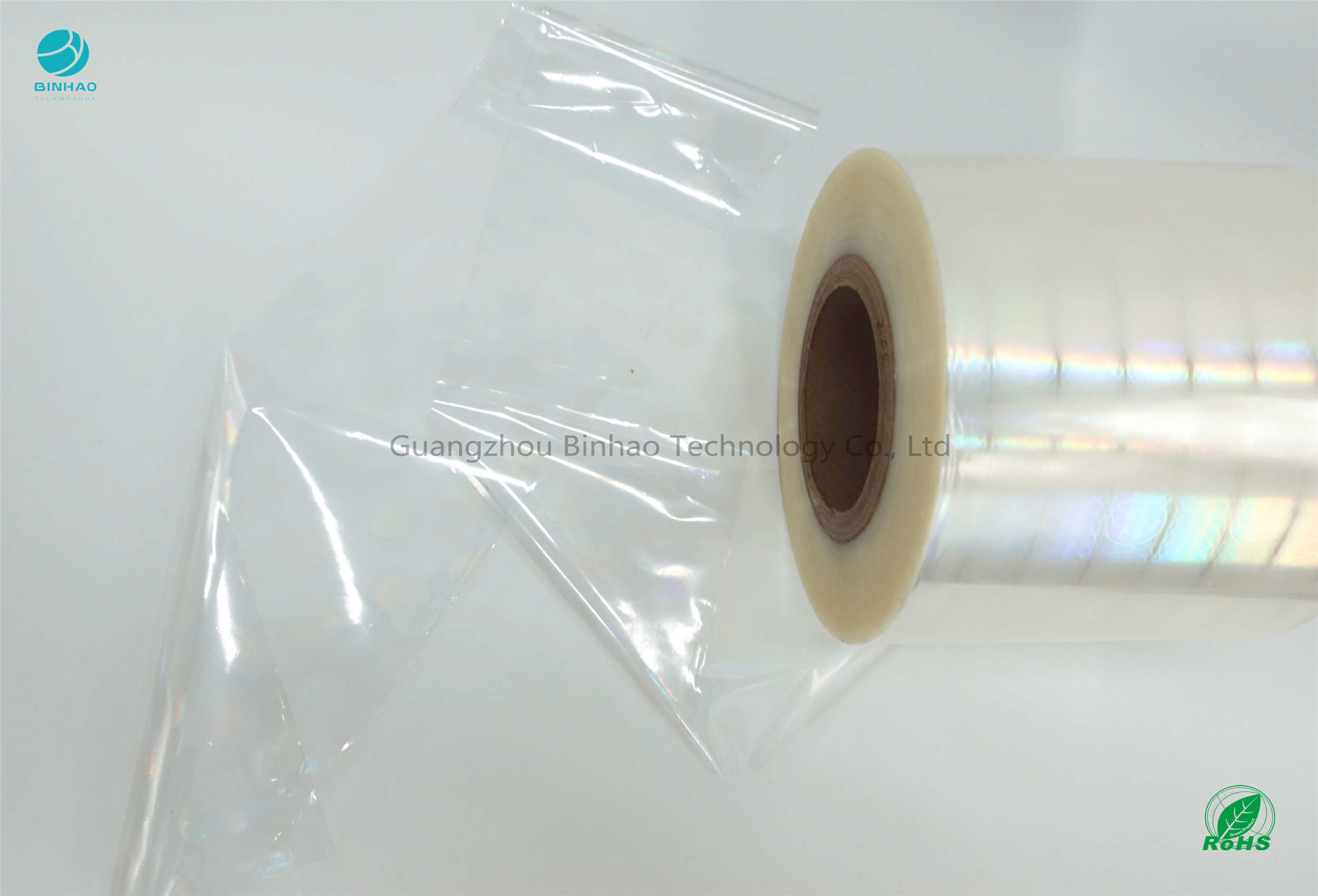 Shrink Holographic Cigarette Film Roll Glossiness High BOPP Label Security Laser Printing