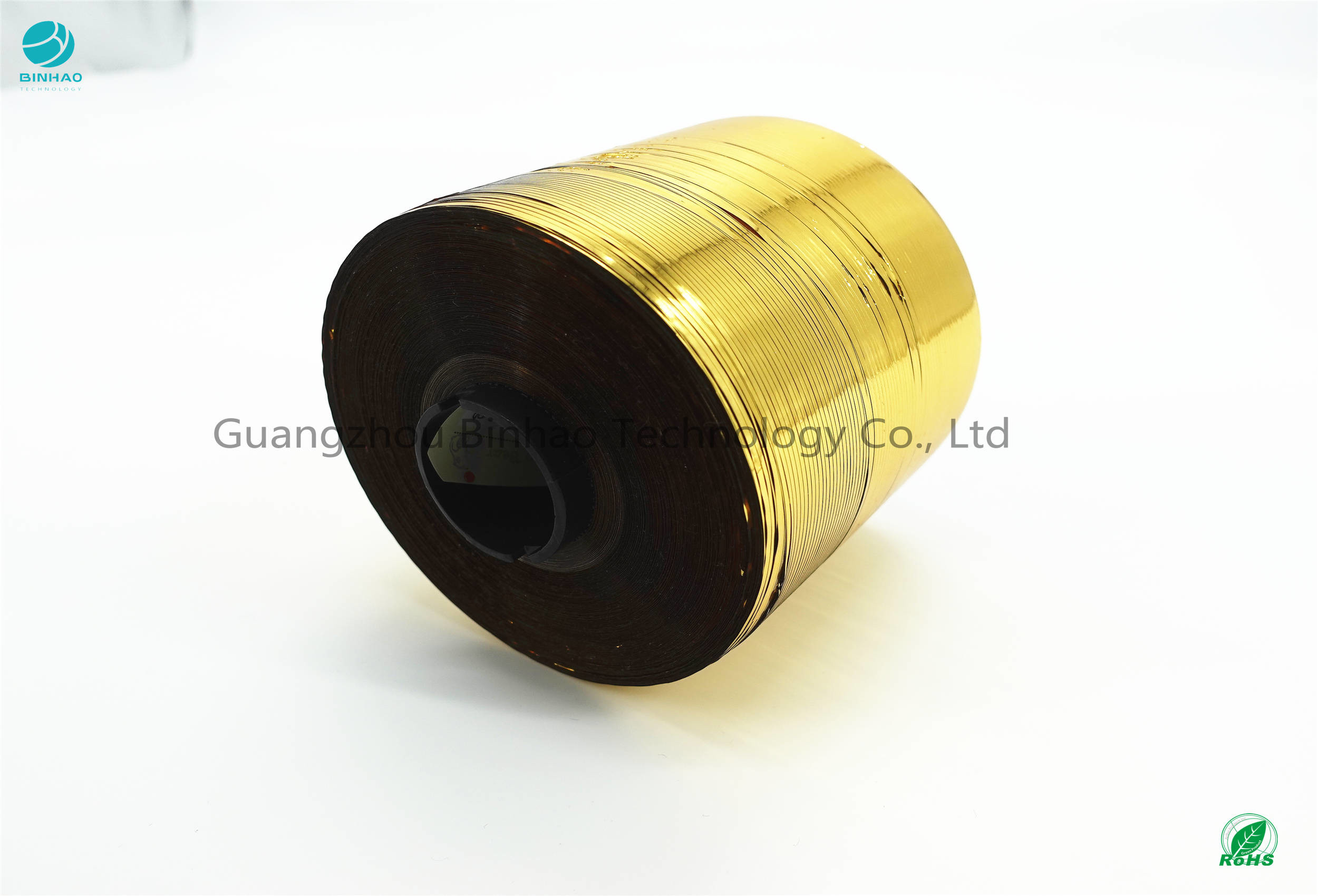 Sassy Golden Yellow Type Tobacco Strip Tape Reflect Shining Core Dia 30mm