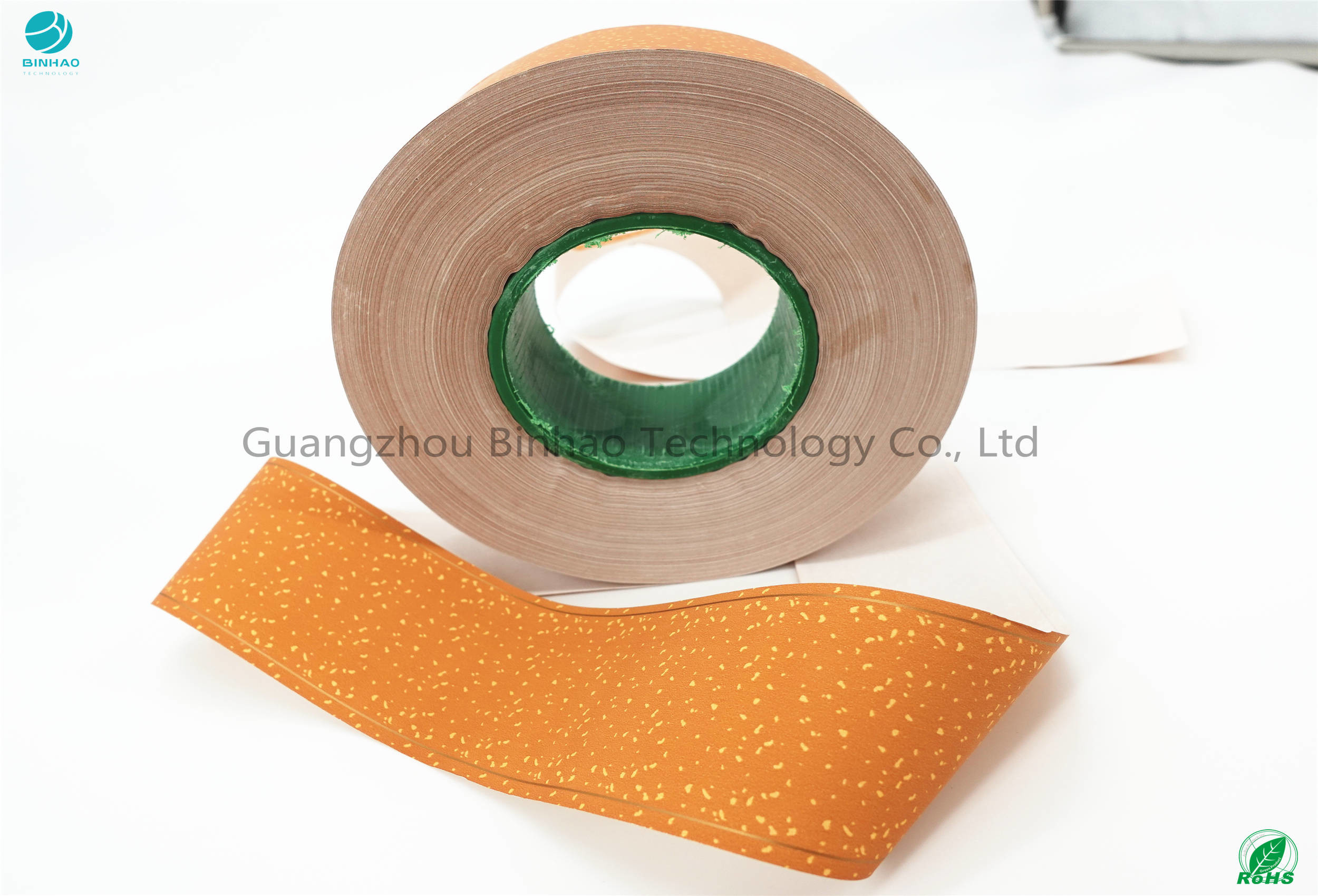Yellow Colourful Cigarette Tips Paper Tipping Paper Cork 34 Gsm