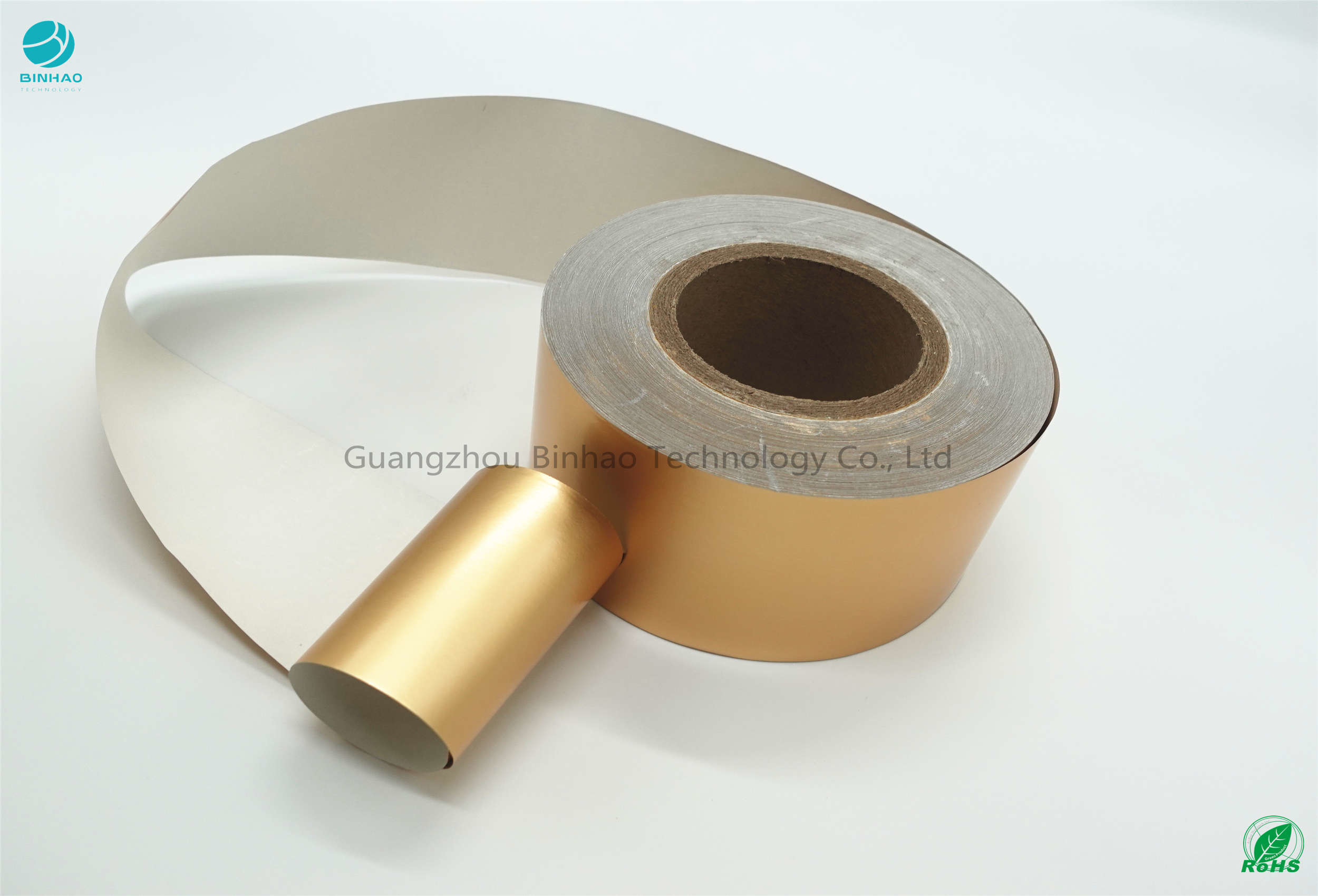 Food Grade 55Gsm Tobacco 1500mm Aluminium Foil Gold Paper