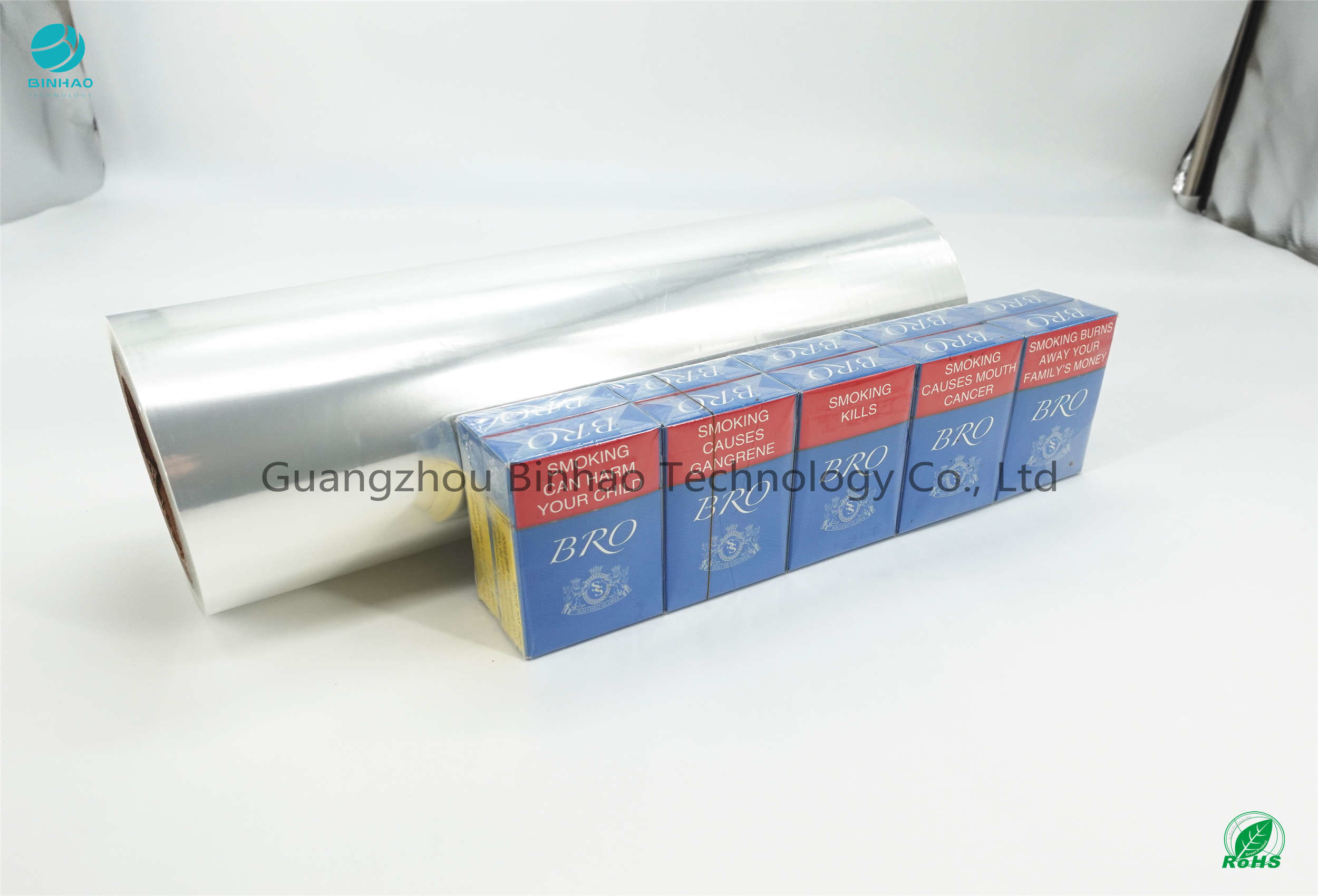 PVC Packaging Film Tobacco Package ID 76mm