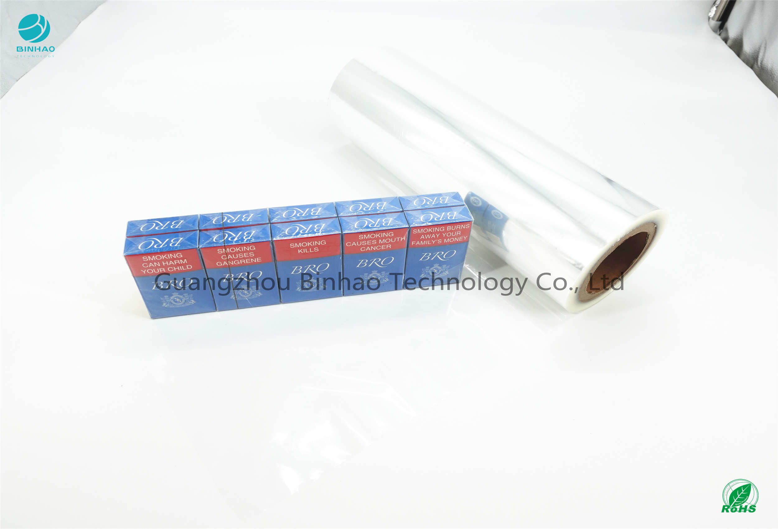 Glossy 2000 Meters PHR 70 Cigarette PVC Packing Wrapping Film
