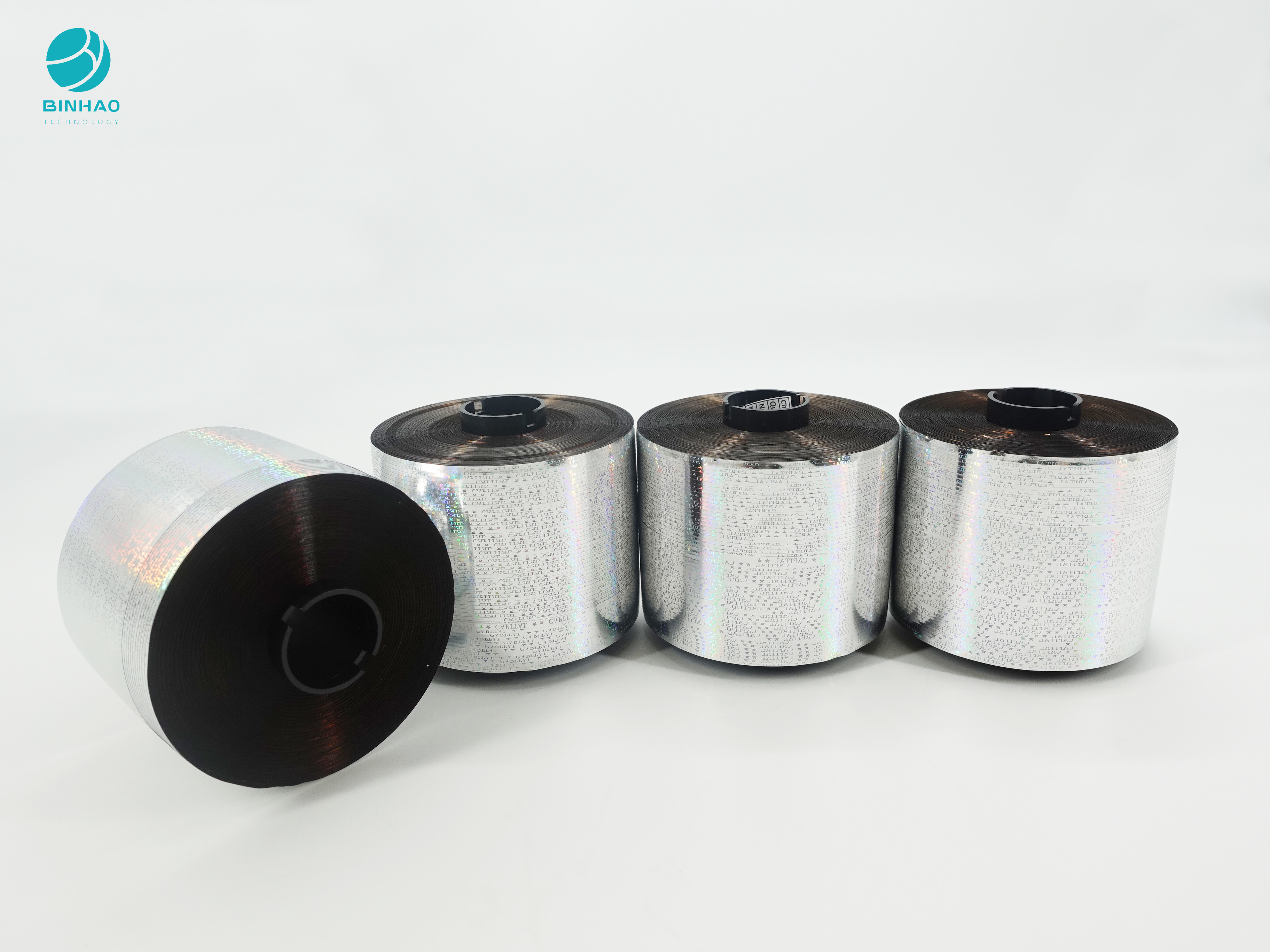 3mm Silver Color Customized Design Holographic Tear Tape For Package