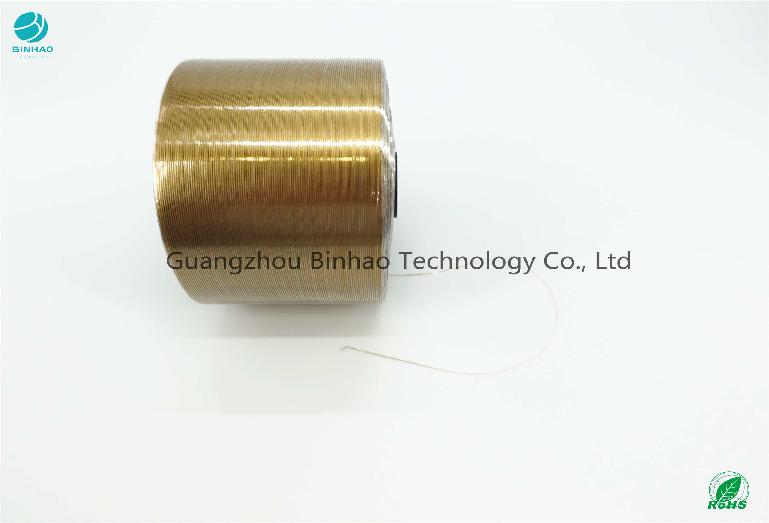 Thickness 30um-50um Chocolate Gold Line Tear Tape For Tobacco Package