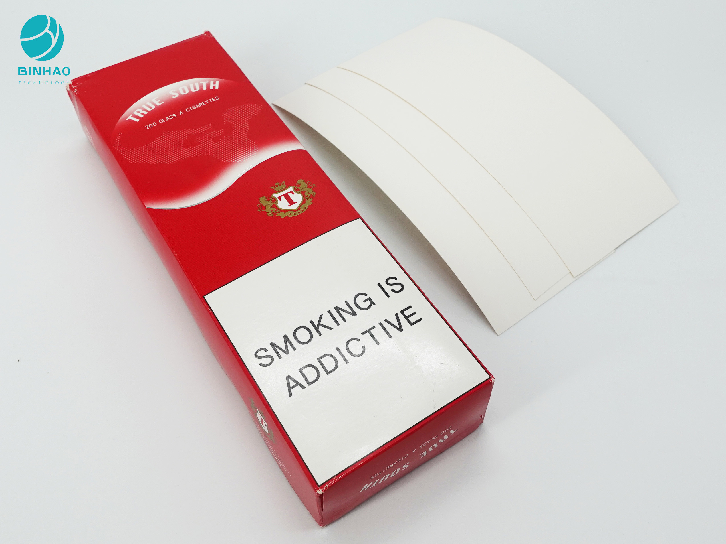Tobacco Plain Packaging Rectangle Packet Cardboard Paper With Custom Design