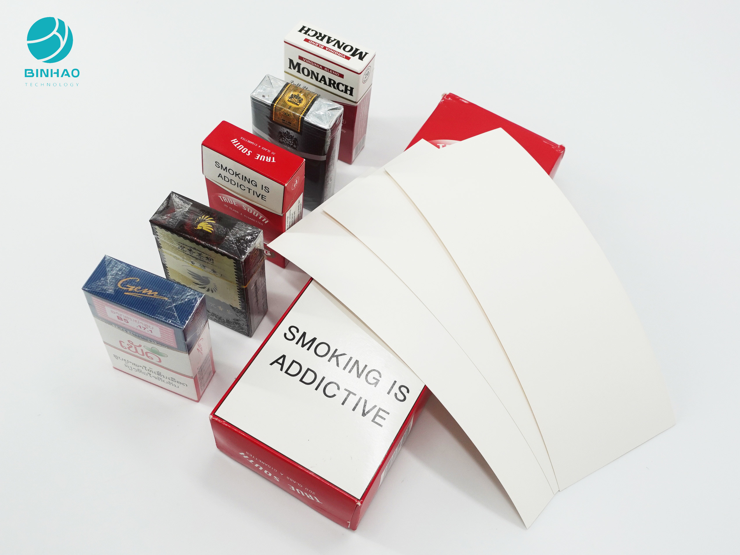 Personalized Embossed Logo Cardboard Cases For Full Set Cigarette Package
