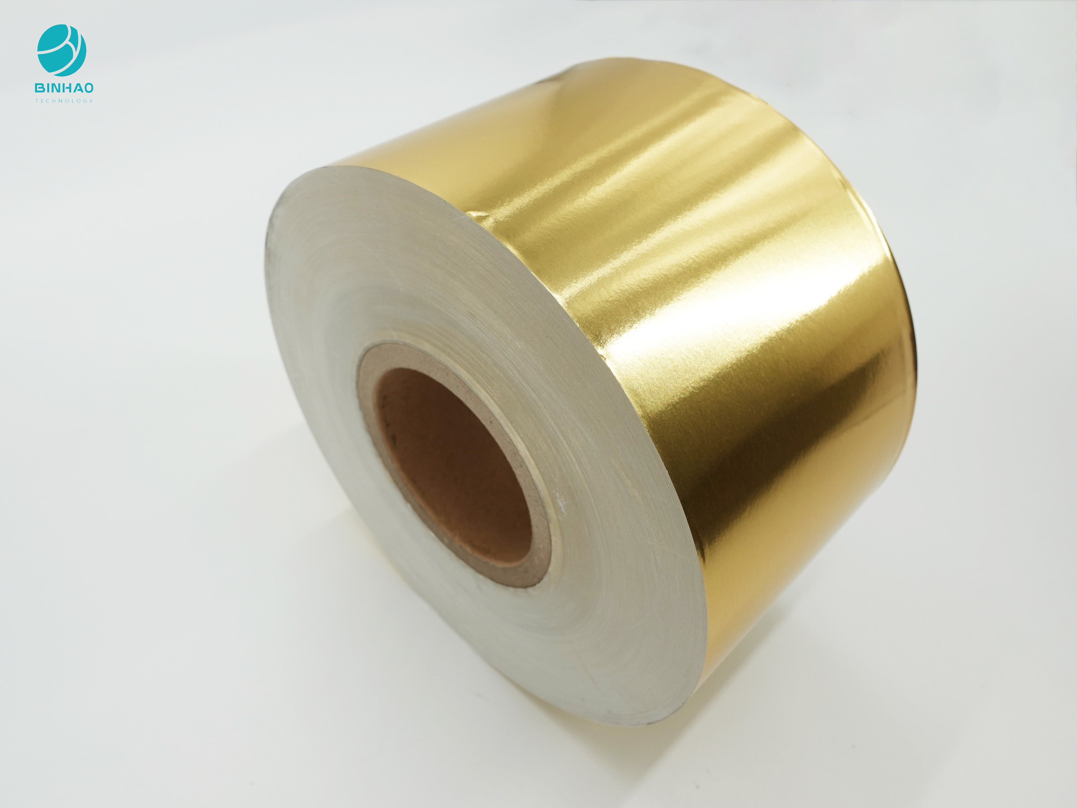 55Gsm Glossy Golden Aluminium Foil Paper For Cigarette Packaging Wrapping