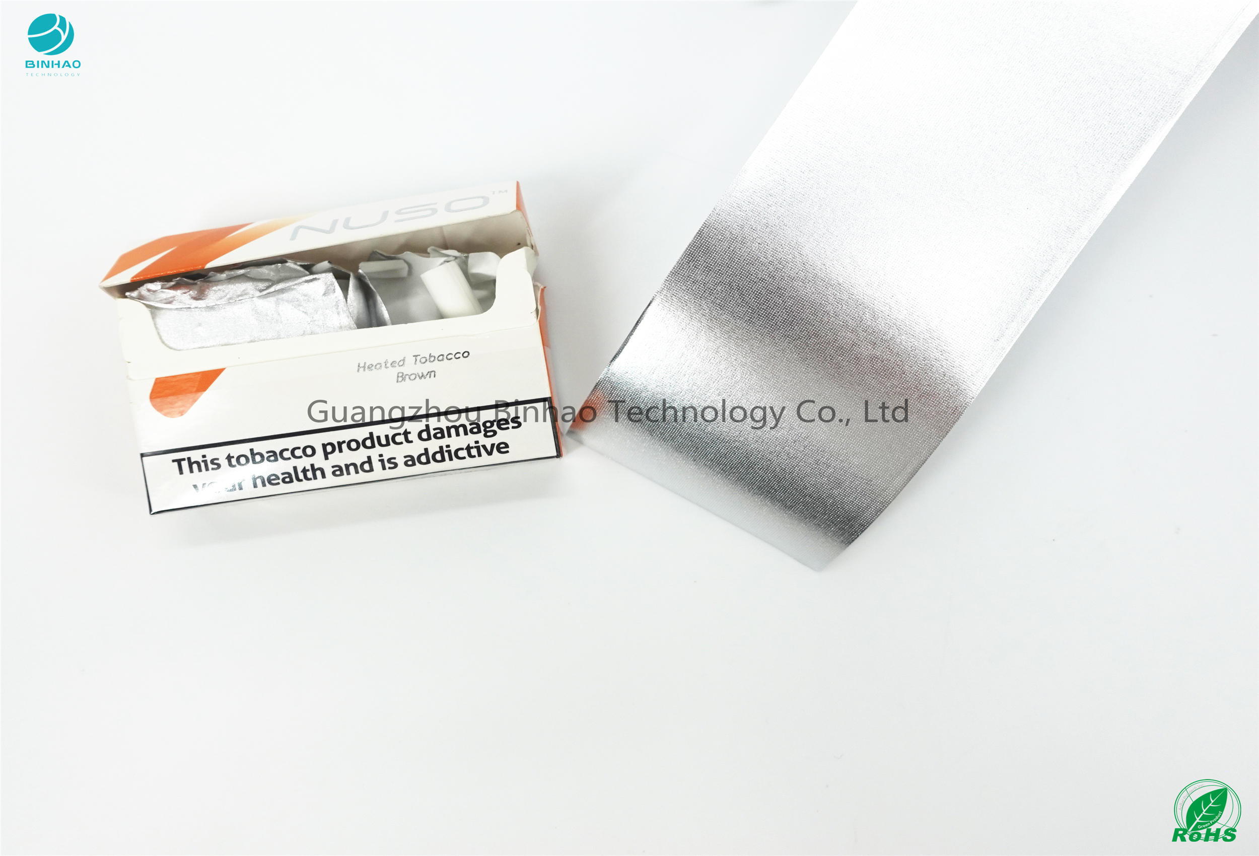 HNB E-Cigarette Package Materials Environmentally Friendly Aluminium Foil Paper 55gsm