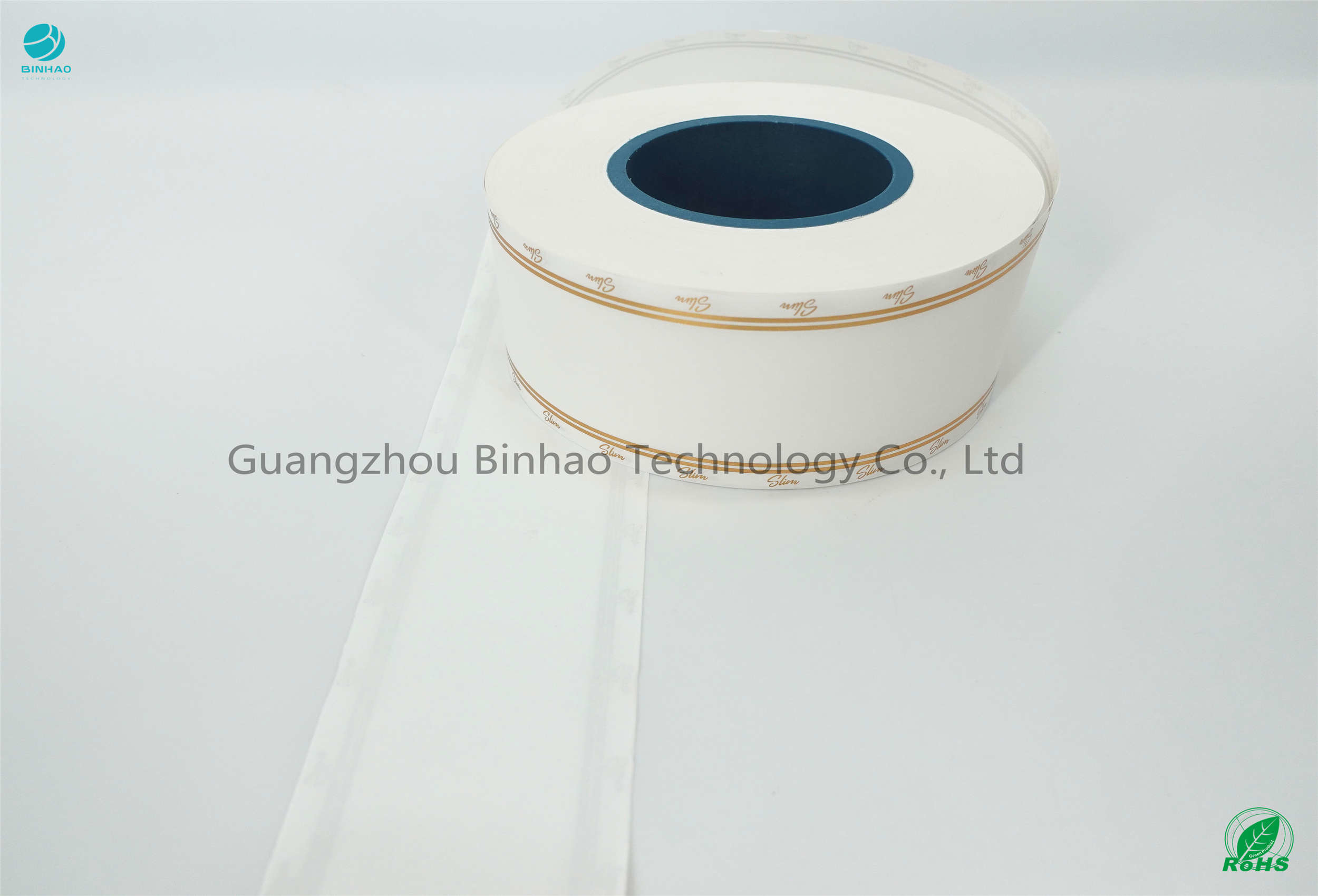Tobacco Filter Paper Core 66mm Size Smooth Ink Printing Gold Line