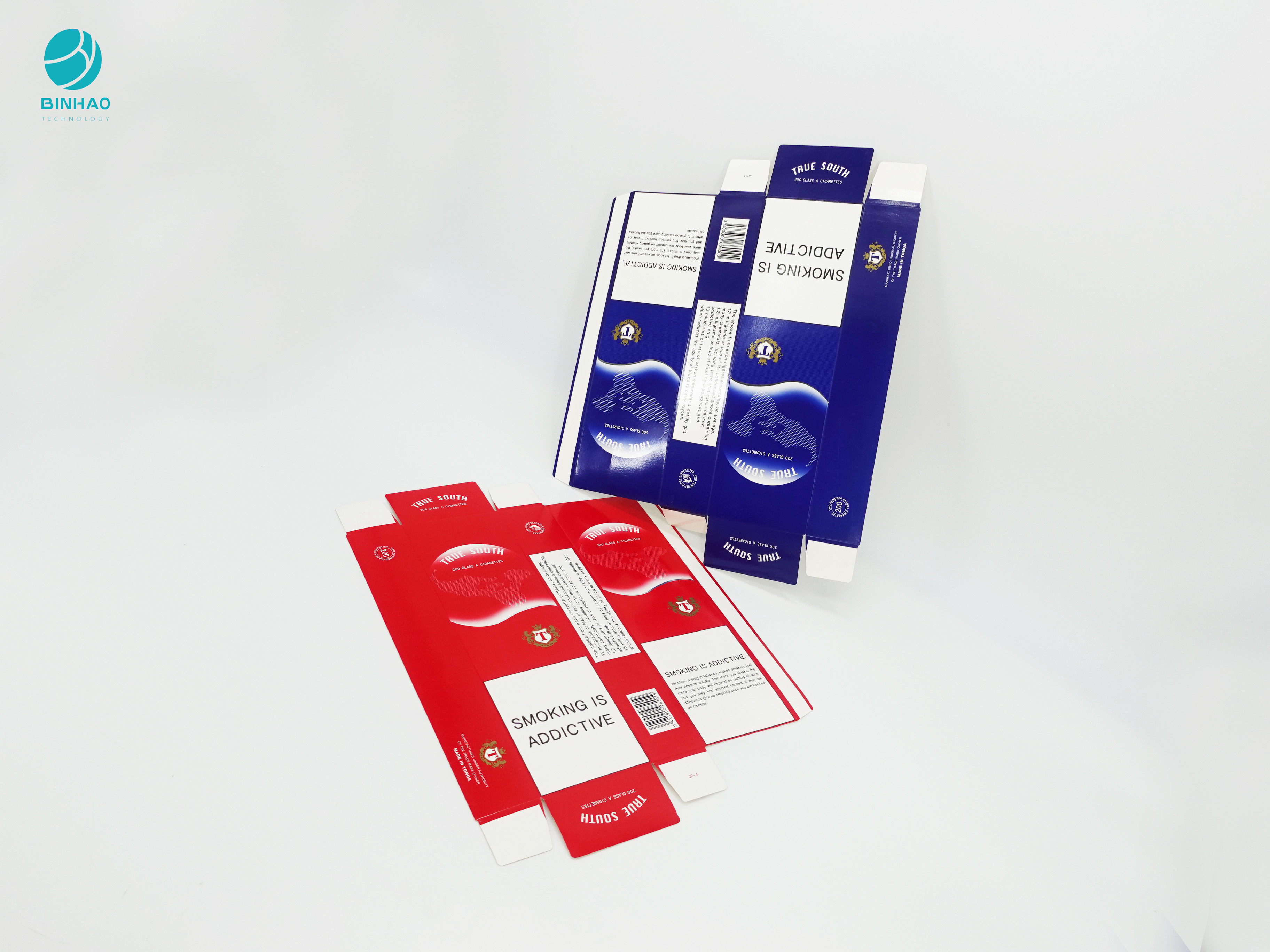 Offset Printing Embossed Logo Cardboard Case For Cigarette Tobacco Package
