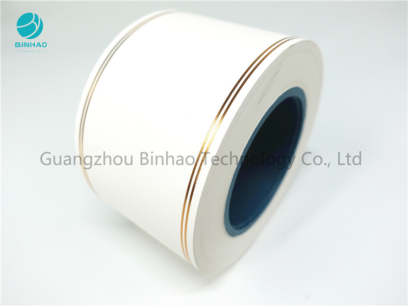 Binhao Tipping Paper With Two Golden Line For Cigarette Filter 34gsm