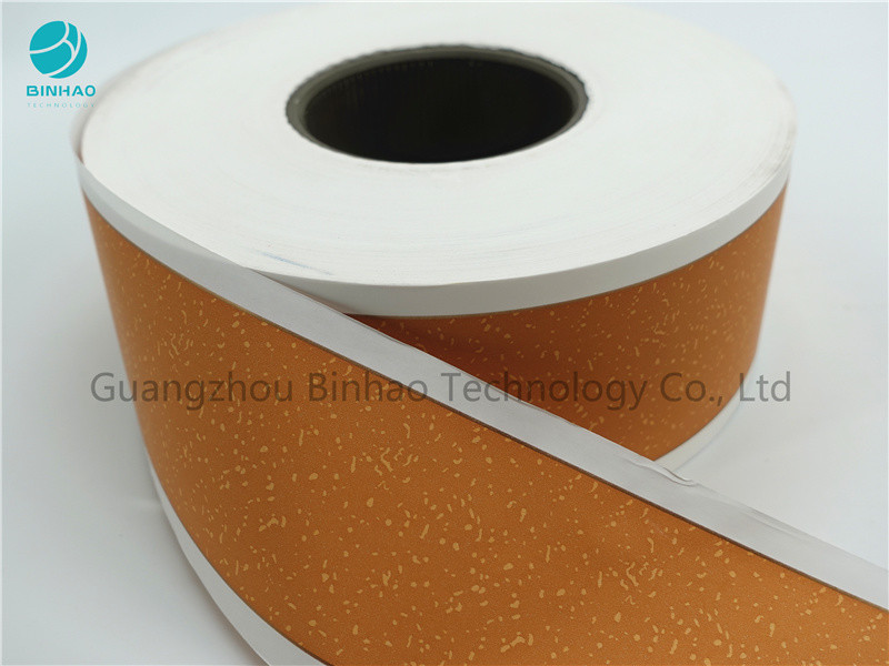 Cigarette Yellow Cork Tipping Paper 50 Mm - 64 Mm Filter Rod Wrapped Paper