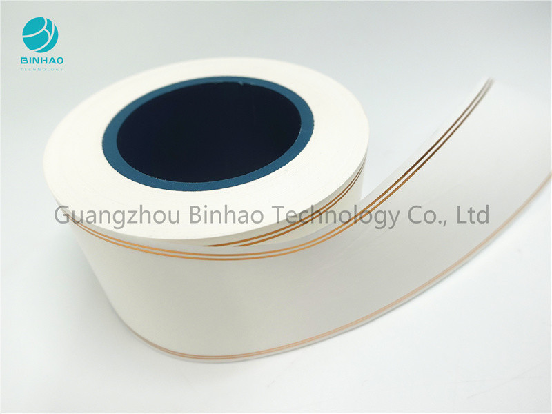 Tobacco Filter Paper Perforation Stamping Gold Line Tipping Paper For Cigarette Machine