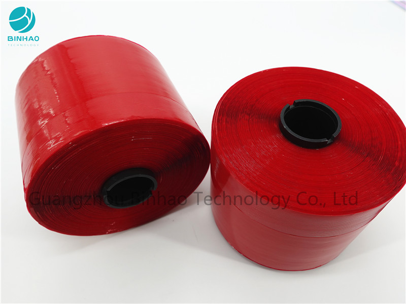 Anti Counterfeiting BOPP Easy Open Security Red Tear Tape For Tobacco Packing
