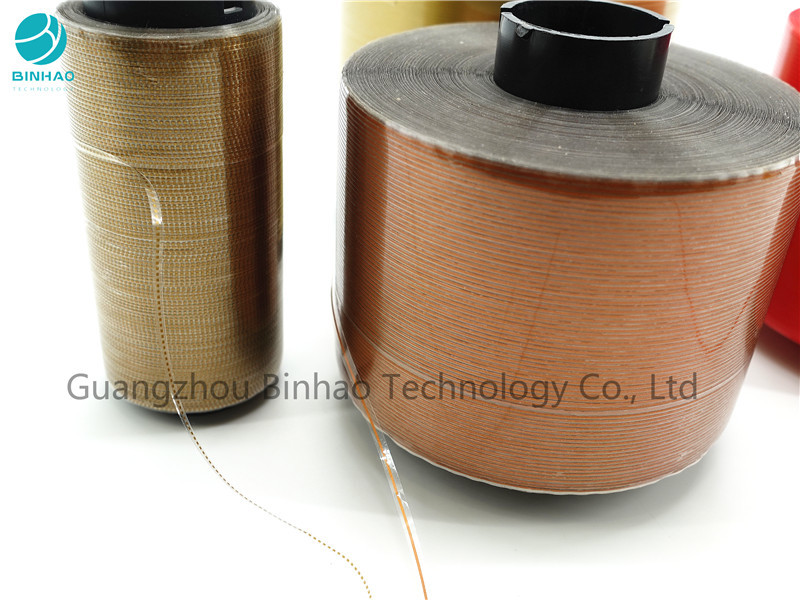 10000 M Brown Gold Color Tear Strip Tape For Box Packaging