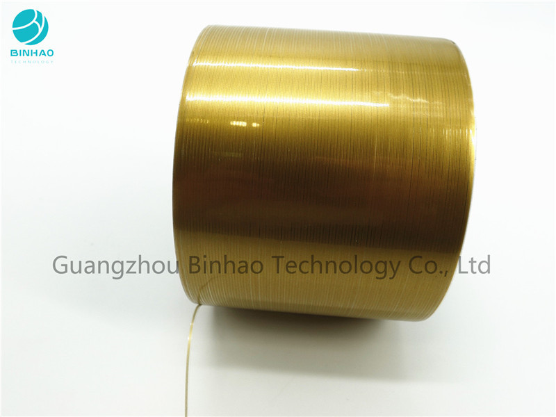 Full Gold Self Adhesive Security Tear Strip Tape For Cigarette Box Sealing