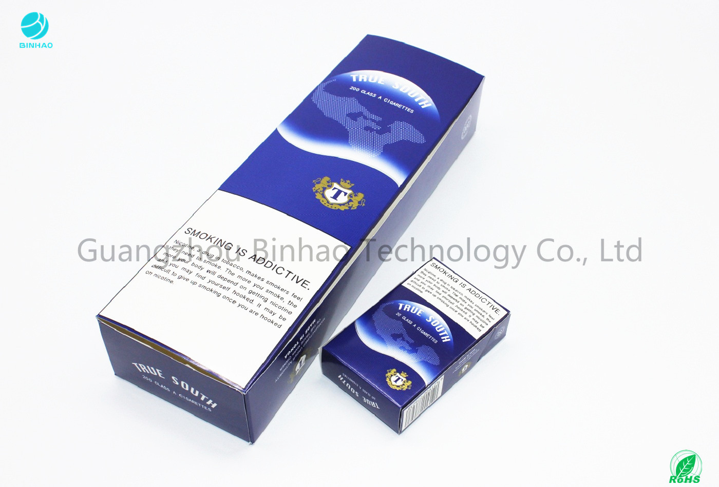 Offset Printing Cigarette Cardboard Paper Packaging Boxes Case
