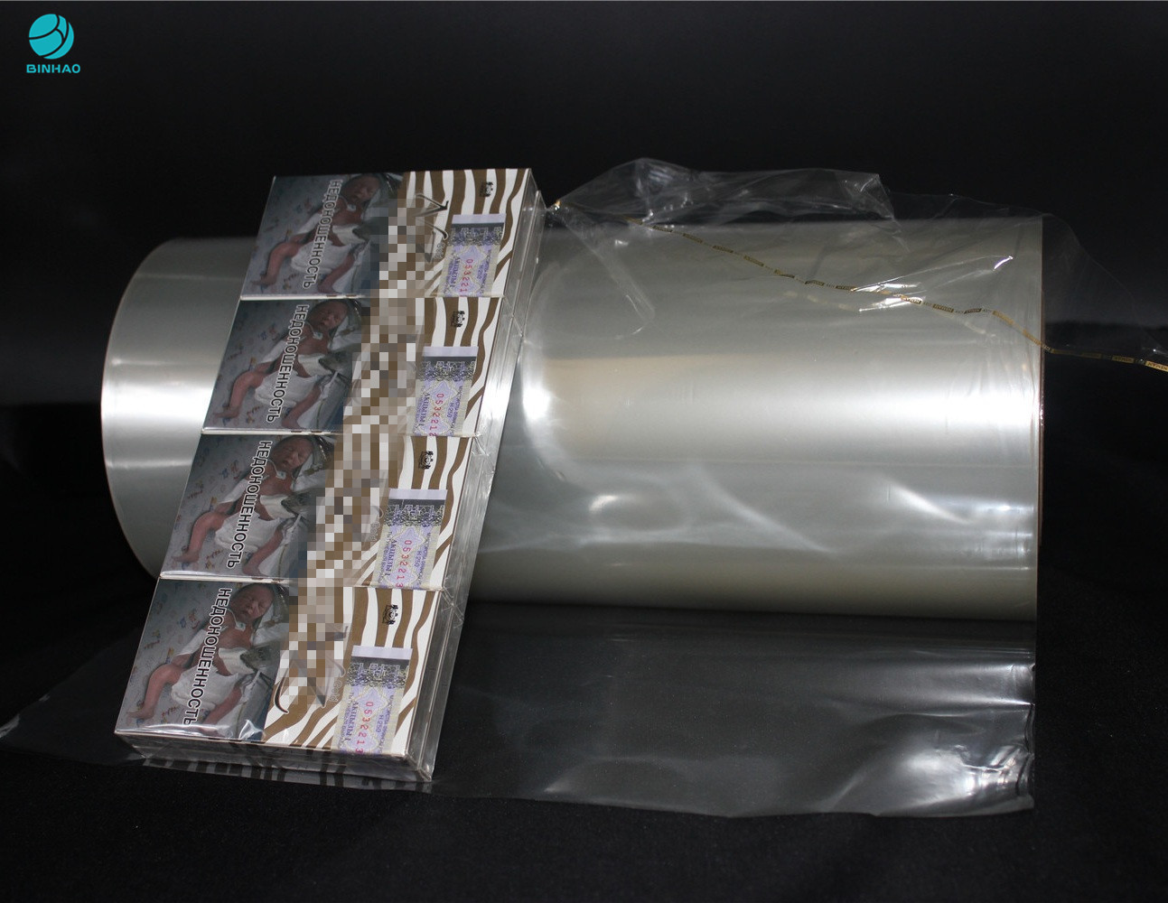 20 Micron Bopp Film Roll Wrapper Cellophane For Medicine Cigarette Box Packaging